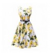 Women 1950s Bright Sleeveless Dresses