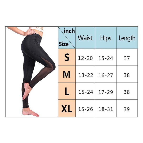 Women High Waist Yoga Pants Running Sports Leggings - Black01 - CJ186L8ZLWL