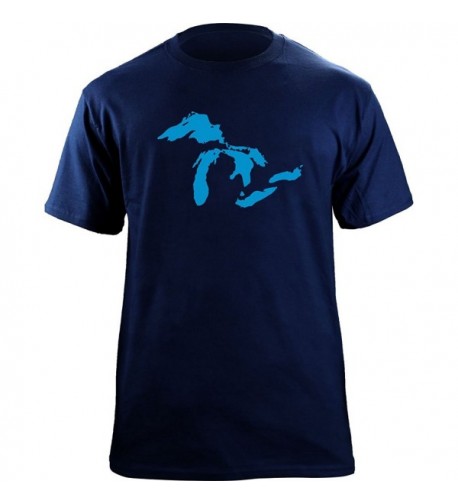 Great Lakes Graphic T Shirt Navy