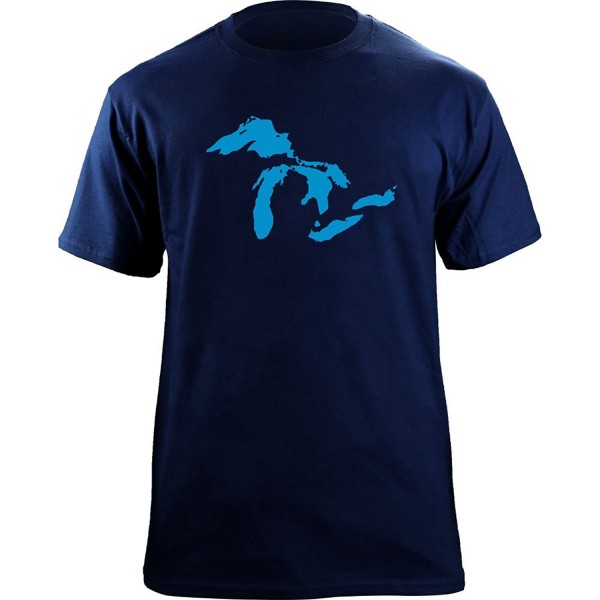 Great Lakes Graphic T Shirt Navy