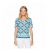 Caribbean Joe Womens Border Print