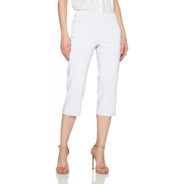 Slim Sation Womens Capri White Size