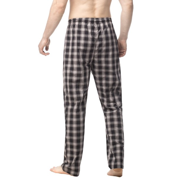 Men's 100% Cotton Pajama Pants Sleepwear Lounge Pants With Drawstring ...