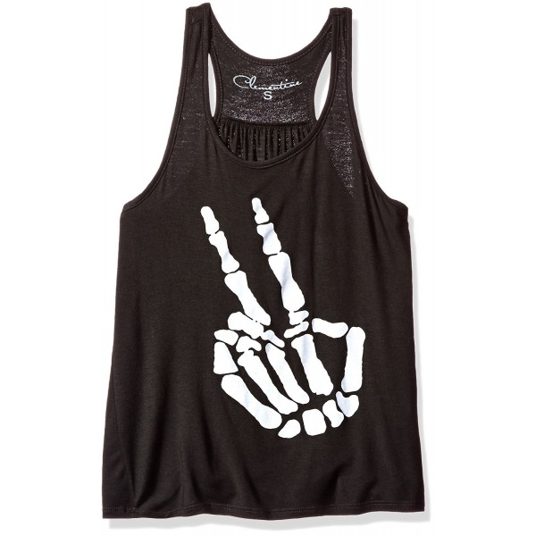 Clementine Apparel Handbones Printed Racerback