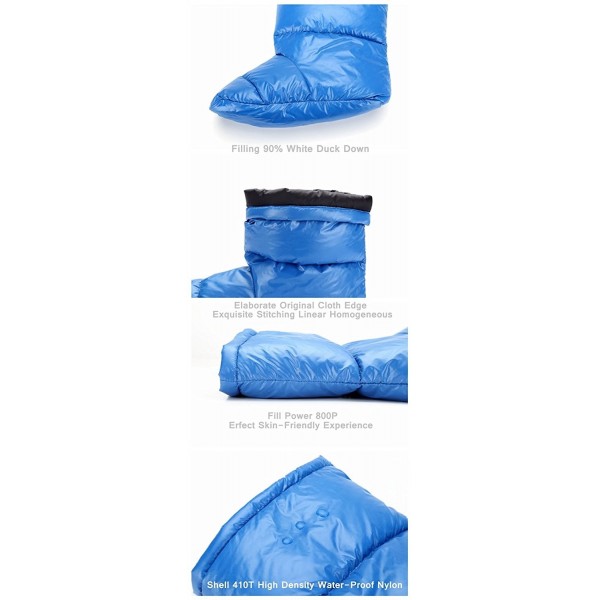 Warmers Lightweight Slippers Camping Booties - Blue - CL185HY47XD