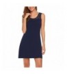 Zouvo Soft Nightshirt Nightgown Sleeveless Dresses