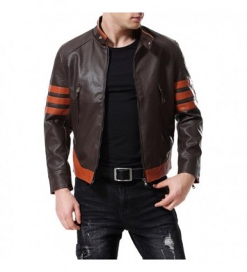 Discount Real Men's Faux Leather Jackets Outlet