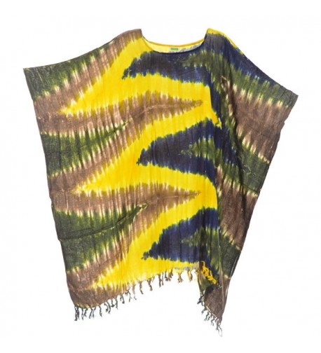 Lifestyle Batik Zigzag Poncho Caftan