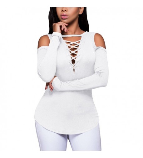 FARYSAYS Shoulder Lace Up X Large White 2