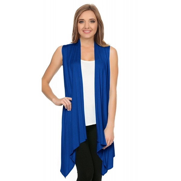 Simlu Sleeveless Drape Cardigan Vests