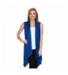 Simlu Sleeveless Drape Cardigan Vests