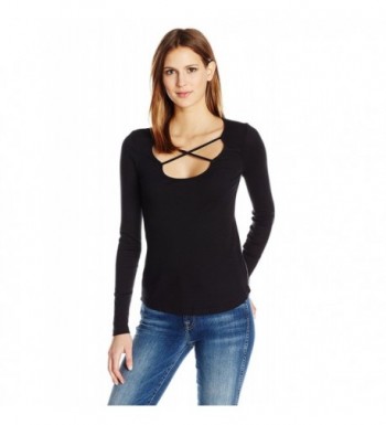 Splendid Womens 1x1 Top Black