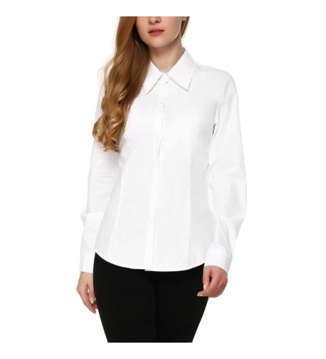 Mixfeer Womens Cotton Simple Button