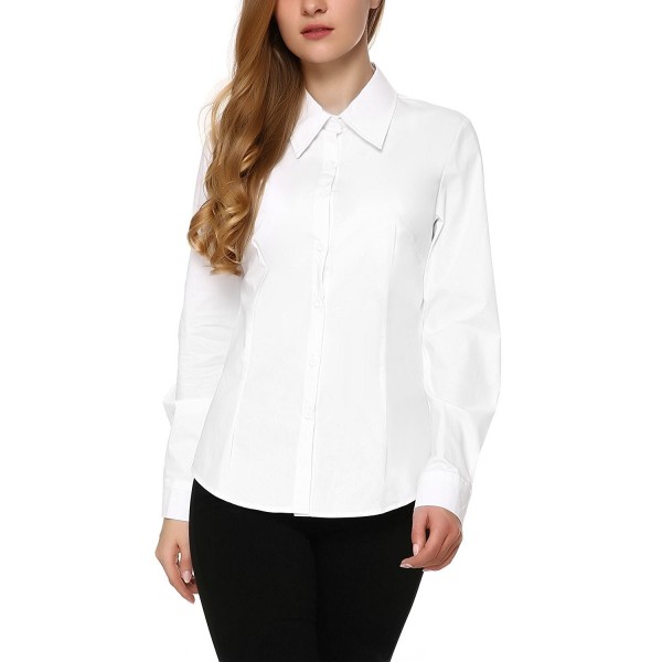 Mixfeer Womens Cotton Simple Button