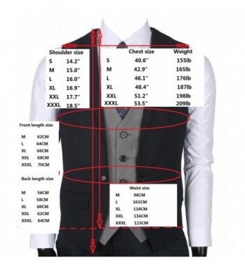 Men's Fashion Business Suit Vest - Tailored Collar Gray - CE12O6IBTFD