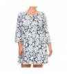 Womens Printed Keyhole Short Floral