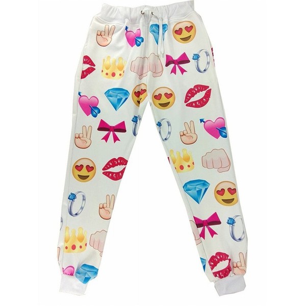 Tailloday Emoji Sweatpants Joggers Small