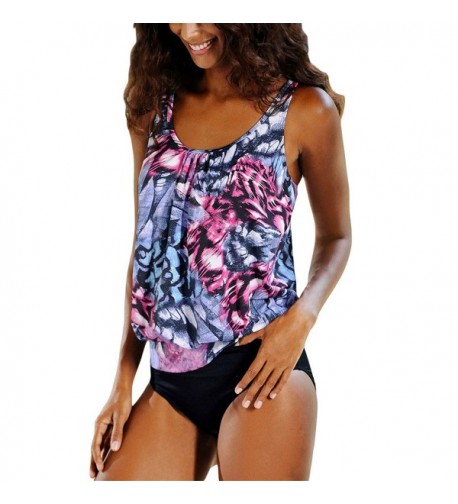 Diukia Pattern Printed Tankini Swimsuits