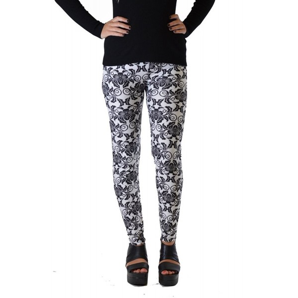 Golden Black Juniors Printed Leggings