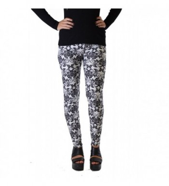 Golden Black Juniors Printed Leggings