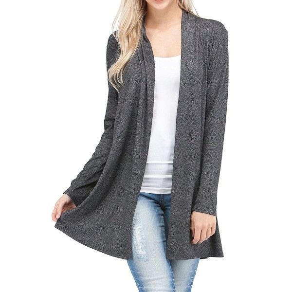 EttelLut Lightweight Cardigan Sweaters Charcoal