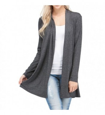 EttelLut Lightweight Cardigan Sweaters Charcoal