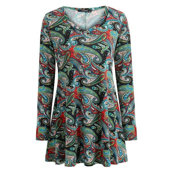 Mixfeer Womens Sleeve Loose Floral