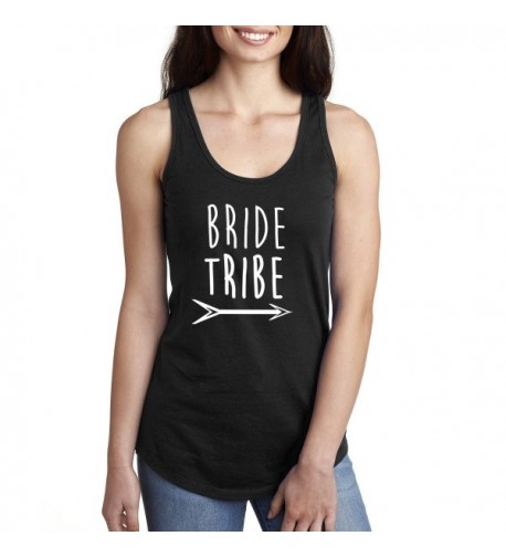 Bride Tribe Arrow Racerback black