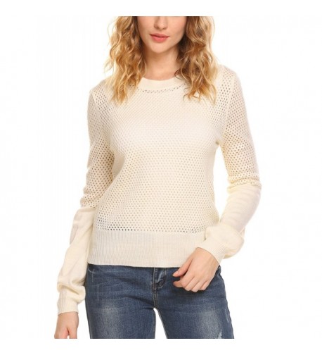 Soteer Womens Patchwork Sweater Pullover