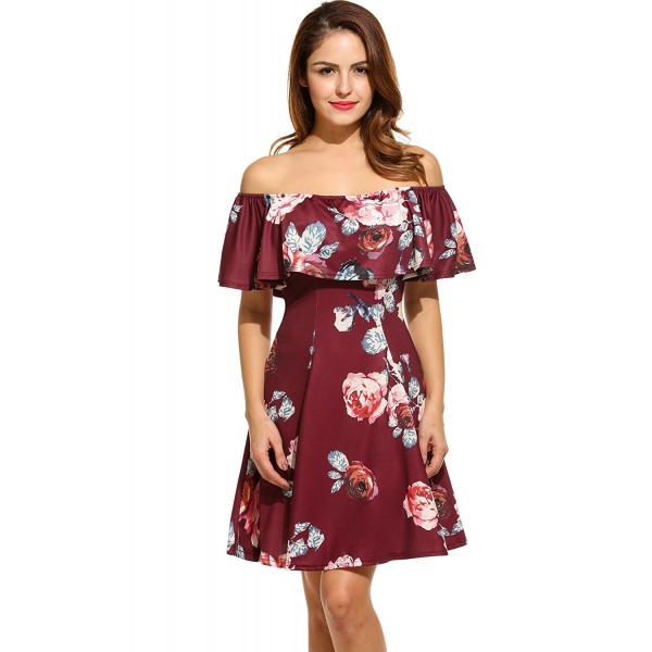 casual off the shoulder midi dress