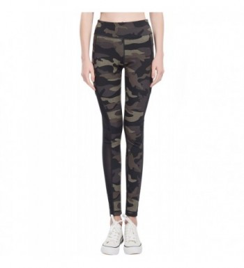 YOOY Womens Waist Fitness Camouflage