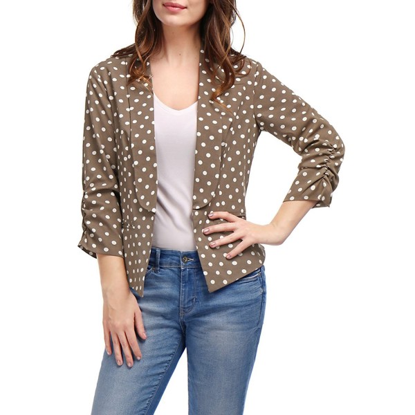 Allegra Collar Sleeves Shirred Blazer