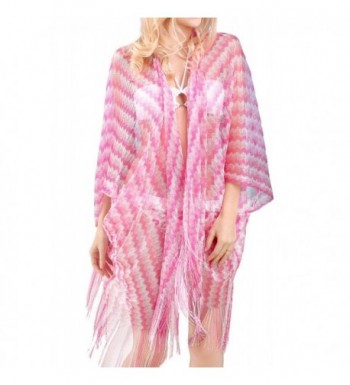 MissShorthair Colorful Striped Cardigan Beachwear