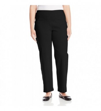 Women's Plus-Size Pull-On Solar Millennium Pant - Black - CI11XC35CK7