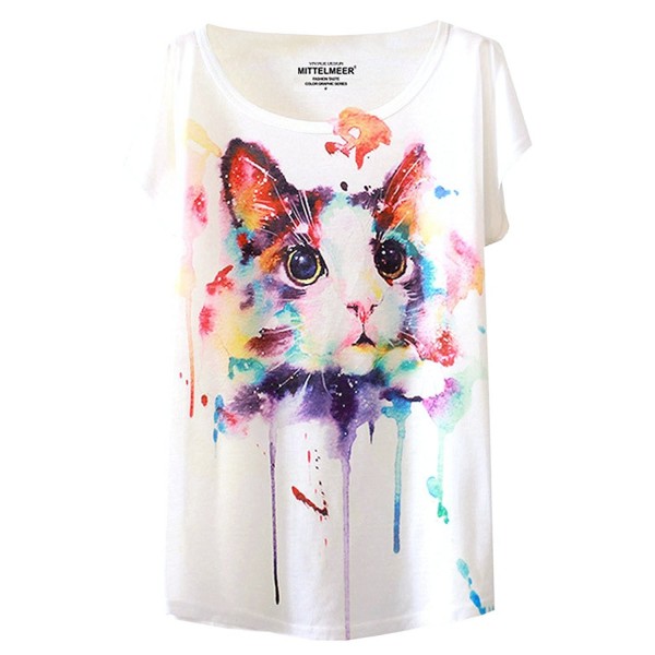 Futurino Graphic Abstract Splatter T shirt