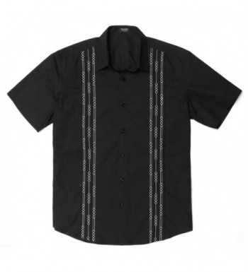 JINIDU Short Sleeve Cuban Guayabera