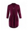 Ladies Code Sleeve Woven Burgundy