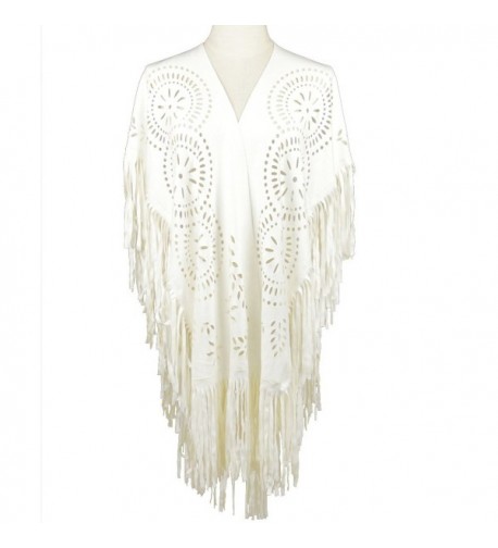 Dikoaina Asymmetric Tasseled Cover up Cardigan