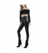 Waisted Leather Leggings Womens Retro