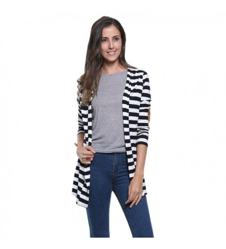 Persun Women Stripes Sleeve Cardigan