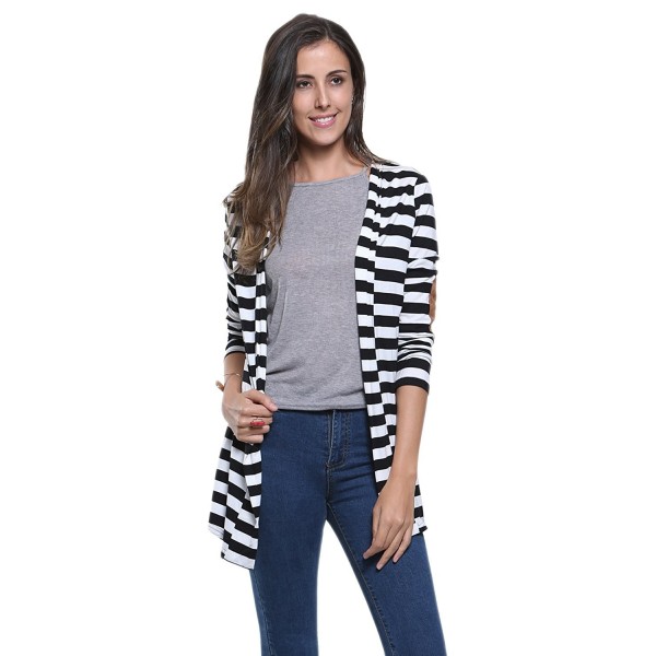 Persun Women Stripes Sleeve Cardigan