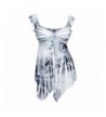 eVogues V neck Asymmetric Slimming Sublimation