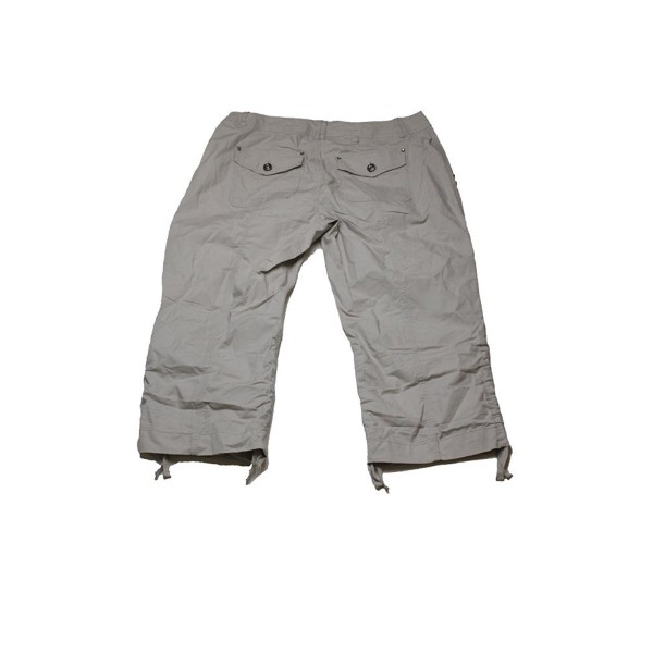 Womens Regular Fit Adjustable Cargo Pants - Sky Grey - C7182EUTY0W