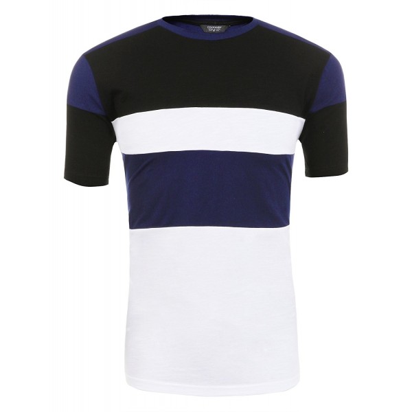 COOFANDY Casual Contrast Fashion T Shirt