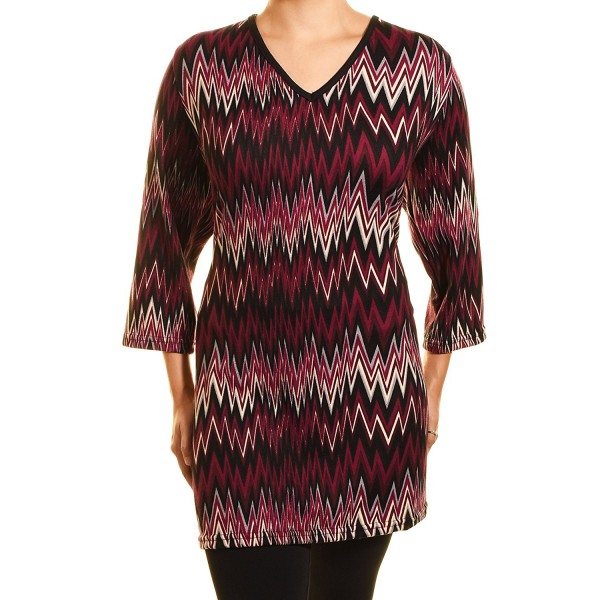 Highness Womens Chevron Sweaterdress Purple