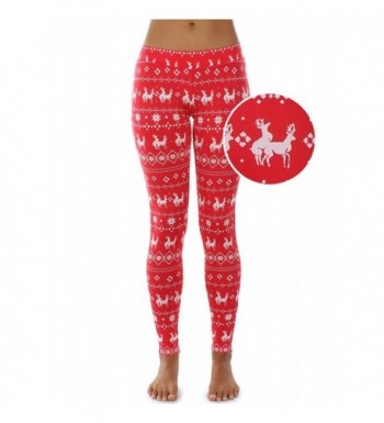 Women's Red Humping Reindeer Christmas Leggings - Funny Ugly Christmas ...