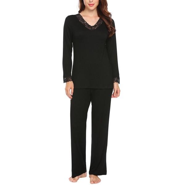 Ekouaer Womens Sleeve Pajamas Fitted