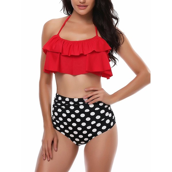 SOODEAR Swimsuit Two Piece Falbala Swimwear