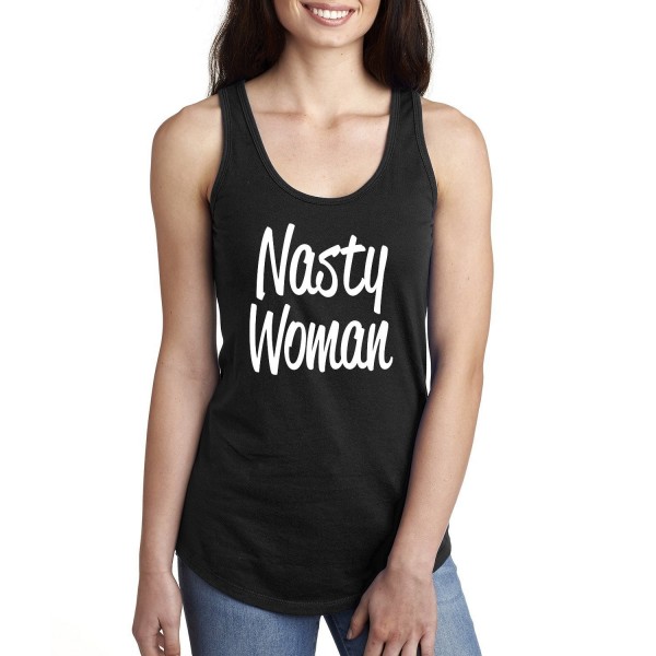 Nasty Woman Racerback Tank black