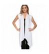 Azules Womens Sleeveless Duster Cardigan